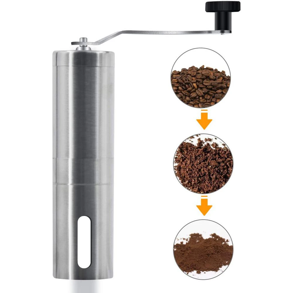 

Portable Stainless Steel Manual Coffee Bean Grinder Handmade Grinder Manual Grinding Machine Coffee Mill Kitchen Tool