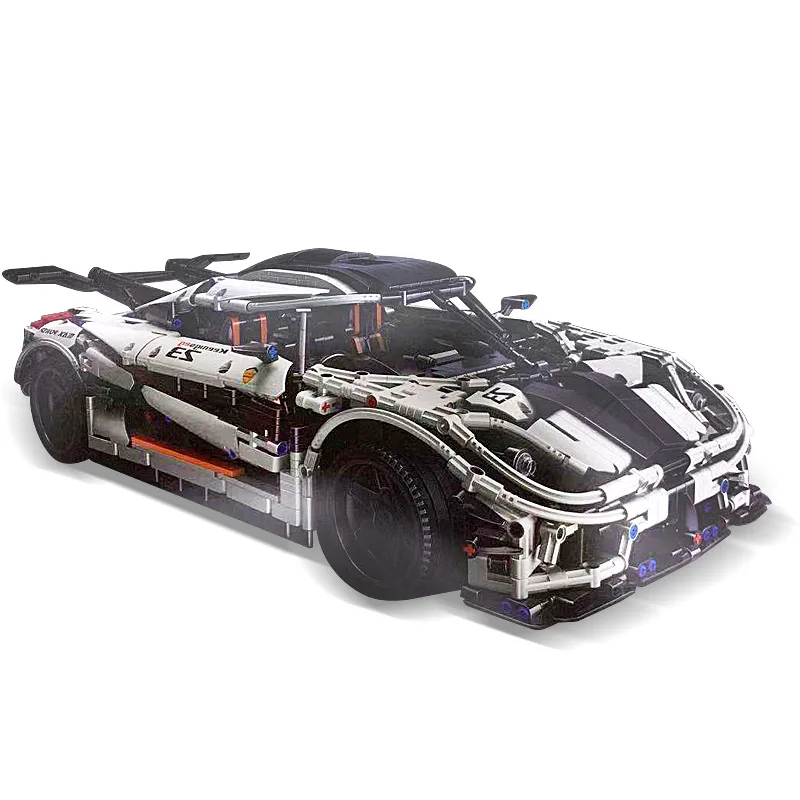 MOC 4789 Technic Koenigsegged супер спортивная гоночная машина, городская модель, гоночный автомобиль, строительные блоки, кирпичи, детские игрушки, подарки