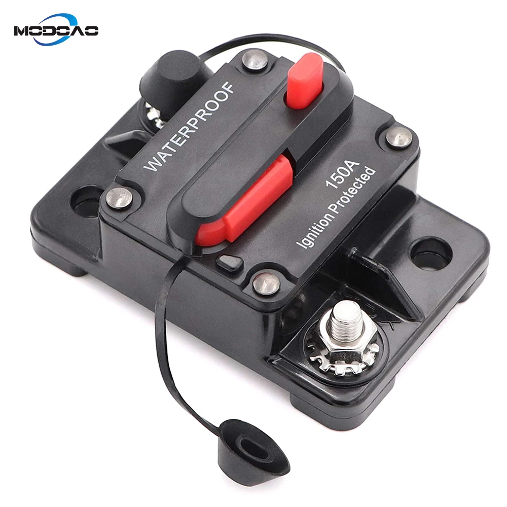 30A 40A 50A 60A 70A Automotive Marine Circuit Breaker with Manual Reset Surface-Mount for Trolling Boat Motor Battery Thermal
