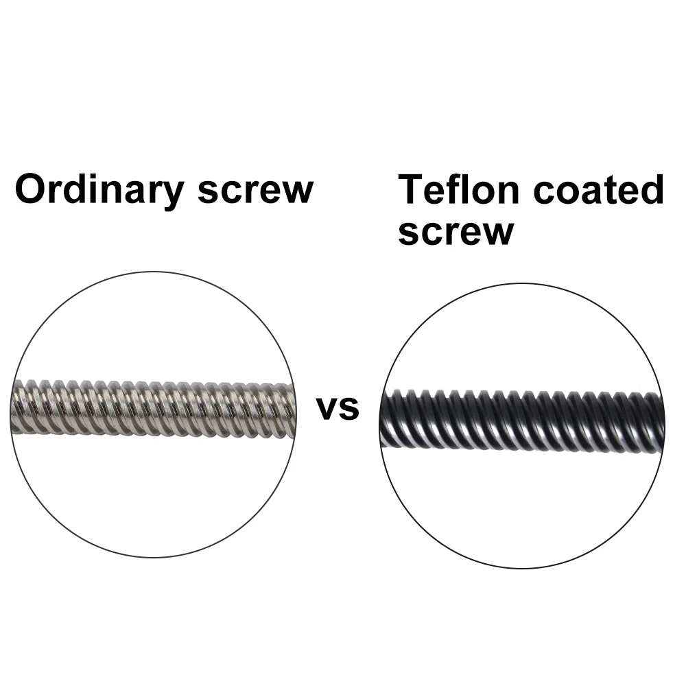 Parafuso de Chumbo Teflont para Impressora 3d t8 Ptfe Parafuso de Chumbo Pom Porca Ender3 Ender3 Pro Ender3 v2 Ender5 Sidewinder x1 Voron Chumbo Milímetros Milímetros - Imagem 5