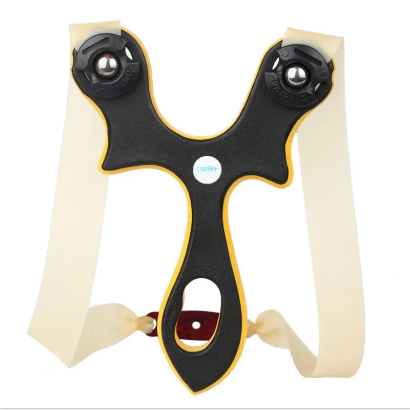 

New Free Binding Card Ball Slingshot Outdoor Leisure Shooting Competition Slingshot Catapult Can Install Flat Round Rubber Band