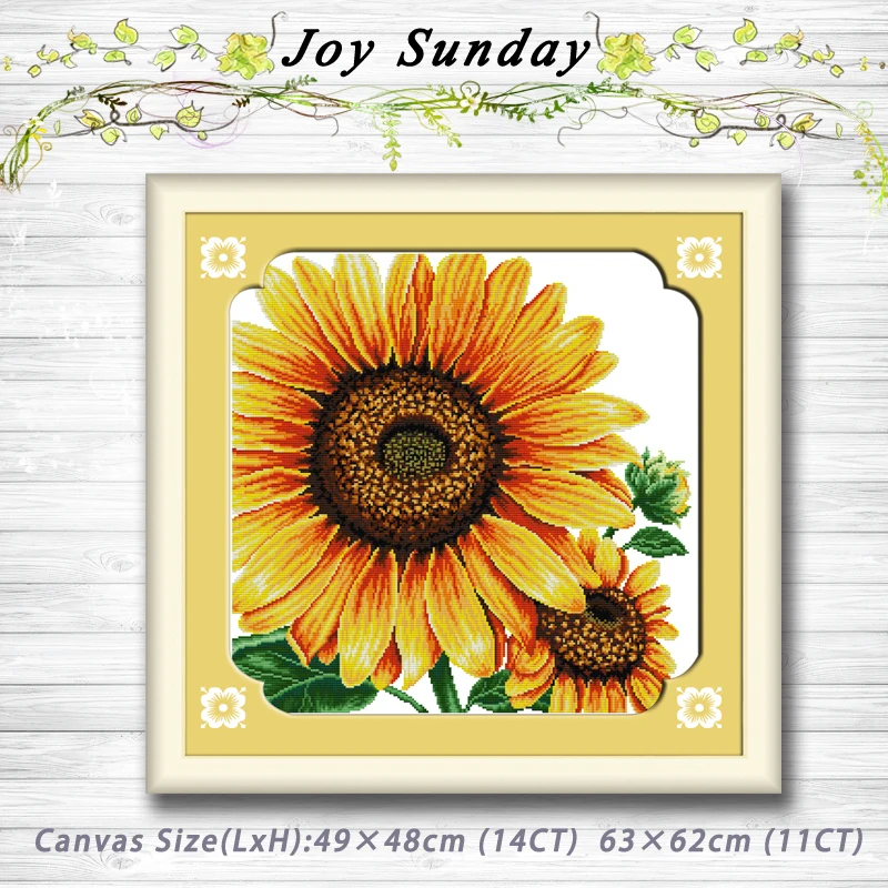 

Sunflower scenery home decor crafts Patterns Counted Cross Stitch dmc 11CT 14CT Cross Stitch Sets Handmade Embroidery Needlework
