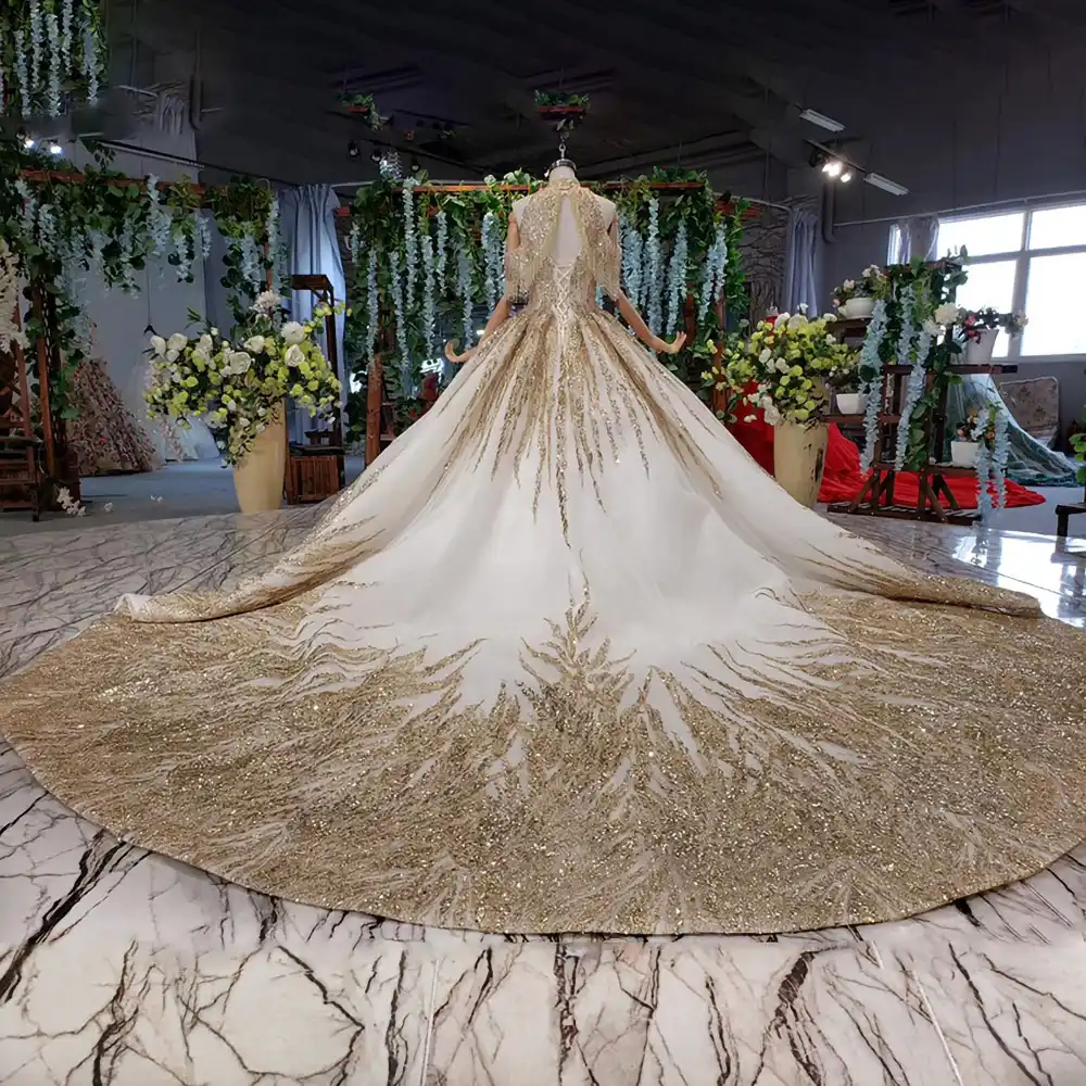 Aijingyuウェディングドレスの女性の花嫁のためのデザイナーとスリーブインド花嫁衣装の結婚ドレス花嫁 Wedding Dresses Aliexpress