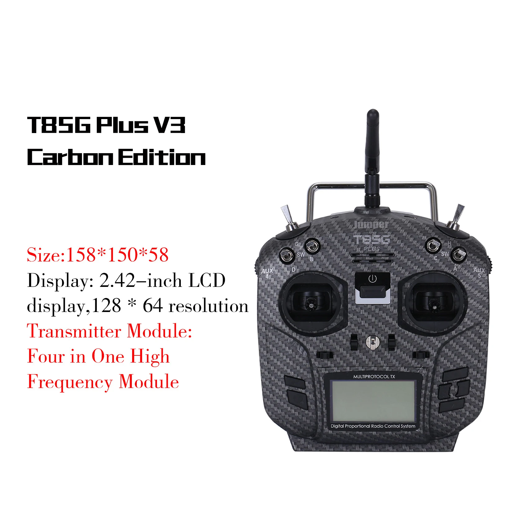 Jumper T8SG Plus V3 карбоновый Холл карданный многопротокольный усовершенствованный
