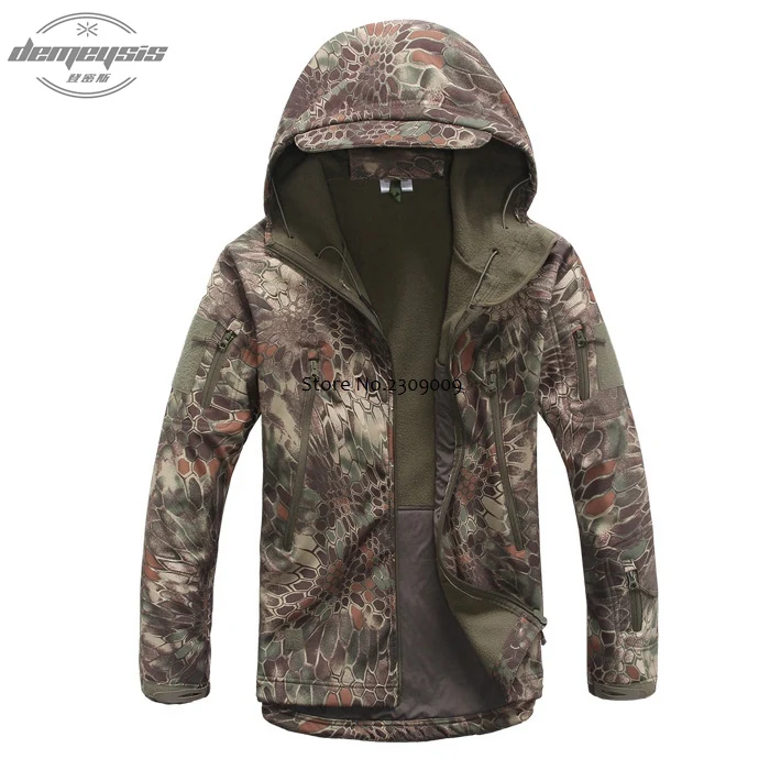 mardrake jacket Армейская камуфляжная куртка, ветровка, военная тактическая куртка, мягкая оболочка, ветрозащитная, для охоты, походов, для мужчин и женщин, куртка, брюки - Цвет: mardrake jacket