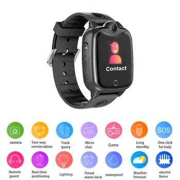 

IP67 Waterproof Digital Children Wristwatch Smartwatch SOS Call Antil-lost Kid Smart Locator Baby Watch Anti Loss Monitor New
