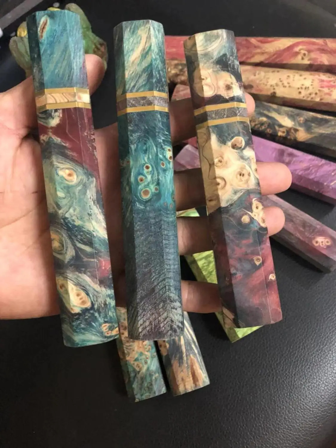 

DIY Knife Handle Material maple Wood Spoon Making Materials Home Handicraft Materials Stabilized wood handle