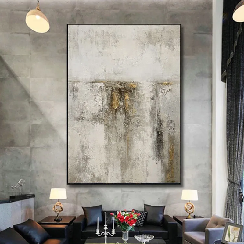 

Modern 100% Handmade Oil Painting by Artist Canvas Wall Art Abstract Landscape Oil Painting for Living Room Decoration Frameless