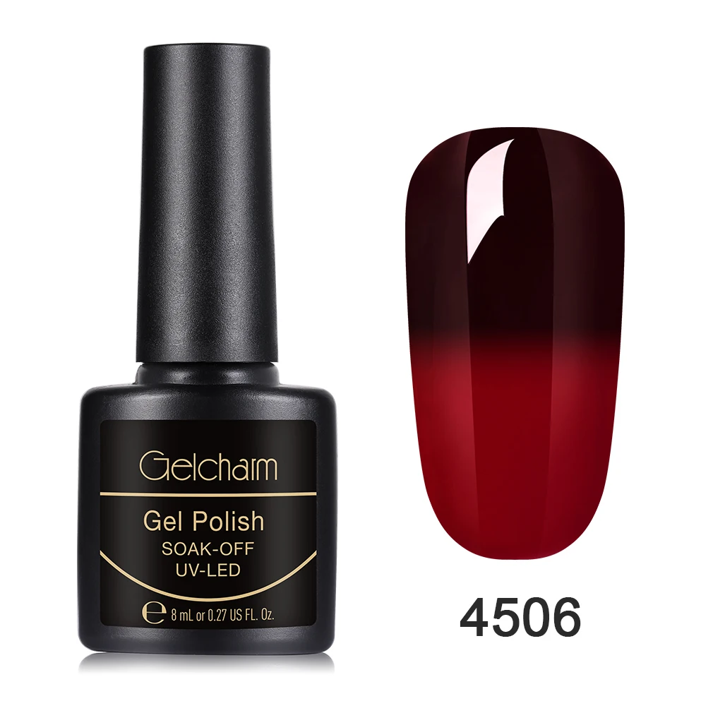 JHWB4506 Gelcharm 8 мл температурный меняющий цвет УФ гель лак для ногтей светодиодный замачиваемый Маникюр Снежинка градиентный гель для ногтей Гель-лак для ногтей - Цвет: JHWB4506