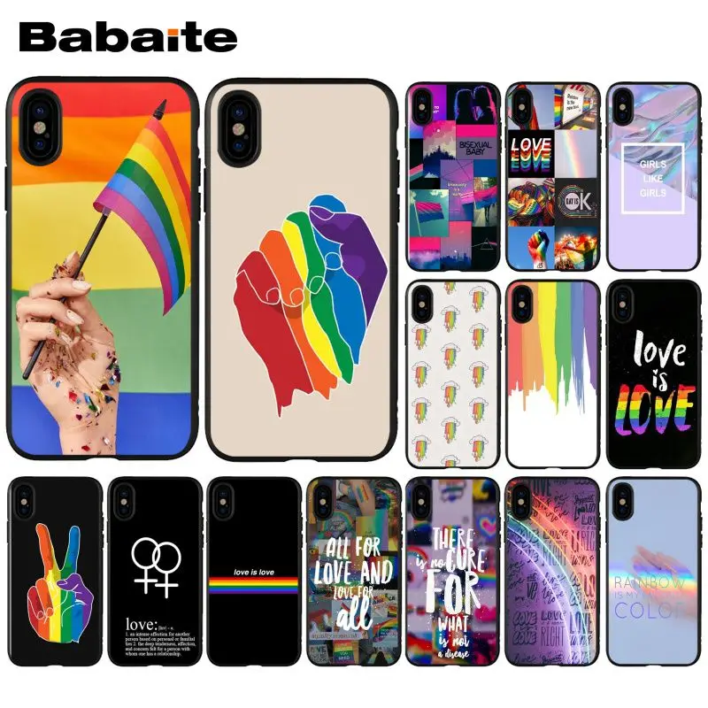 Мягкий силиконовый черный чехол Babaite с романтичным кружевом для iPhone X XS MAX 6 6s 7 7plus 8