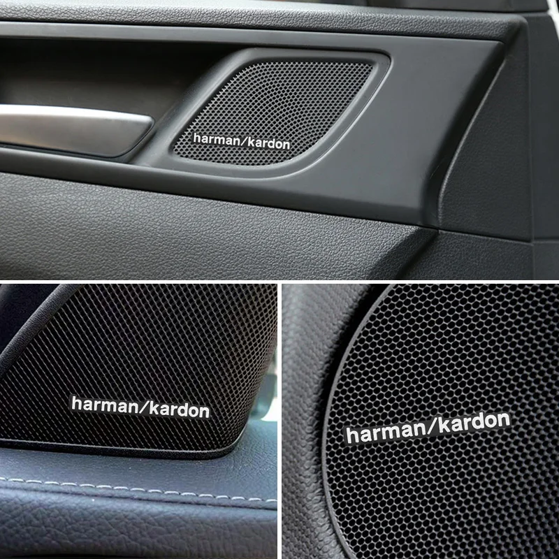 Автомобильные наклейки на колонки для Harman/Kardon BMW Series 1 E87 F20 F21 E82 E81 E88 F40 X3 E83 F25 X6 E71 F11
