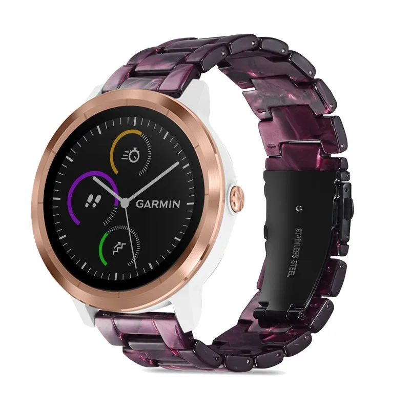 Для Garmin Vivoactive 3 ремешок для часов 20 мм полимерный ремешок с застежкой из нержавеющей стали для Garmin Vivomove