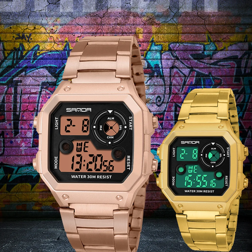 Часы секундомер наручные Montre Будильник спортивные водонепроницаемые мужские