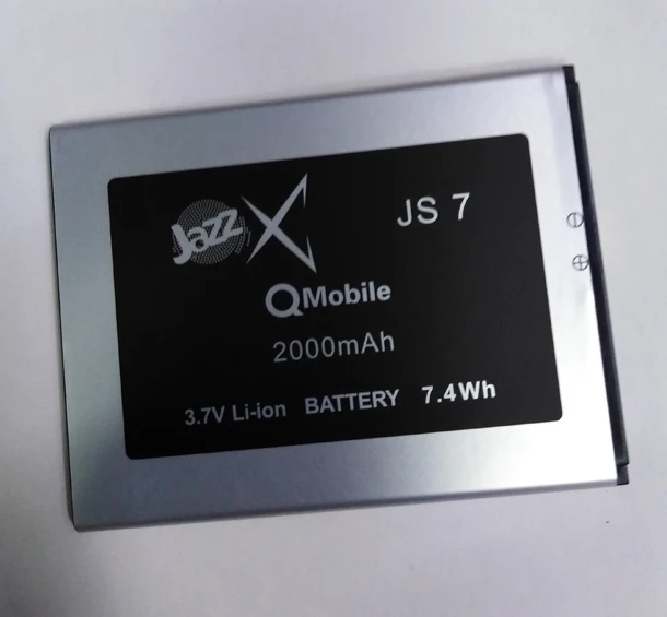 3,7 в 7.4Wh 2000 мАч S/N: JS 7201607009583 размеры батареи: 78mmx60mmx3mm
