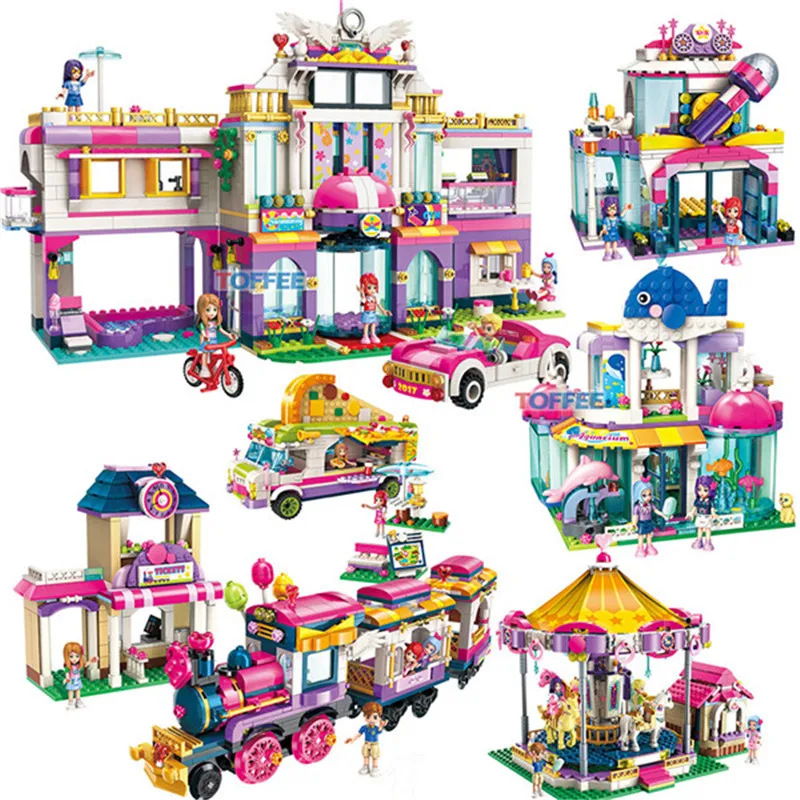 

New Girl Building Blocks Colorful Holiday Series Blocks Toys Puzzle Spelling Blocks Toys For Children Gifts Wholesale legoings