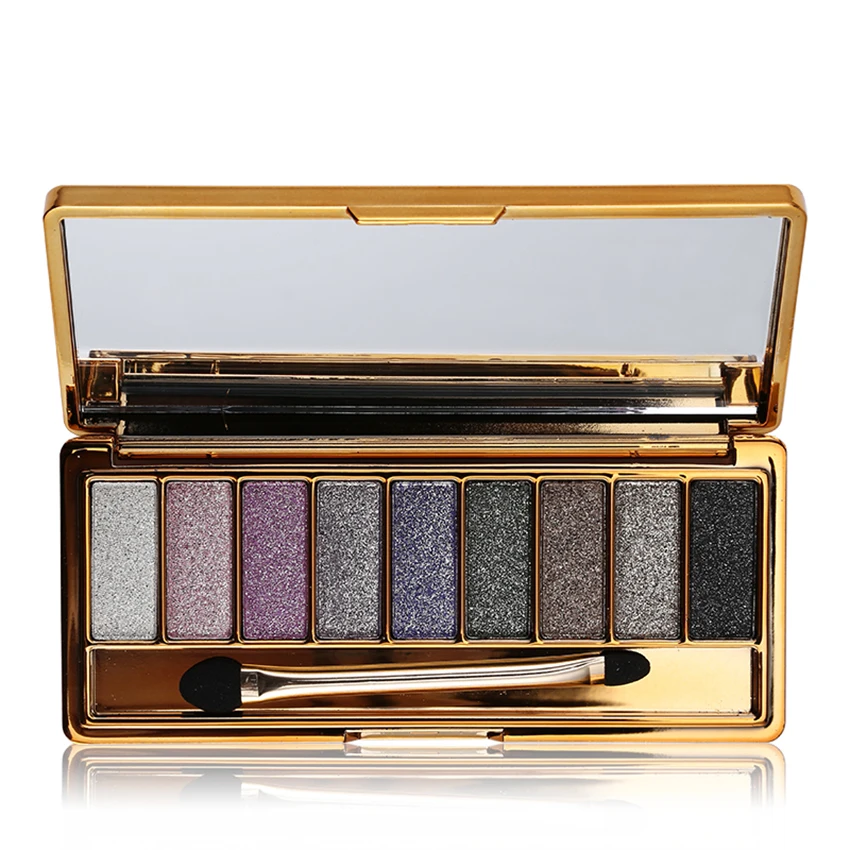 9 Color Matte Shiny Eyeshadow Palette Long Lasting Waterproof And Sweating Shiny Nude Makeup Palette