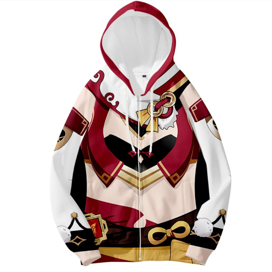 Genshin Impact 3D Print Zip Up / ĵ Ƽ  Kaeya Alberch ڽ  ĵ   Ʈ Ʈ ѿ