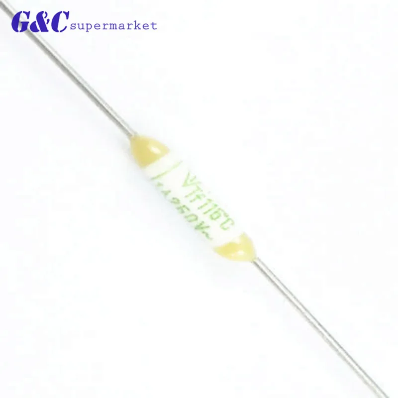 

Each batch of 10 Microtemp thermal fuses axial TF cut-off 115 degree 1A 250V for transformer motor electronics safety