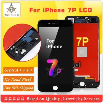 

50PCS For Tianma Quality For iPhone 7 Plus LCD Screen With Goos 3D Display Screen Assembly Free Shipping DHL