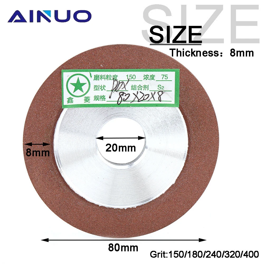 Diamond Grinding Wheel Cutting Disc 75/80/100/125mm Tungsten Steel Milling Tool Carbide Metal 150/180/240/320/400 Grit sanding disc cutting disc grinding disc abrasive wheel grinding wheel