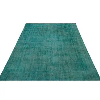 

Handmade Turquoise Vintage Overdyed Turkish Area Rug 172x244 Cm-5'8''X8'0''