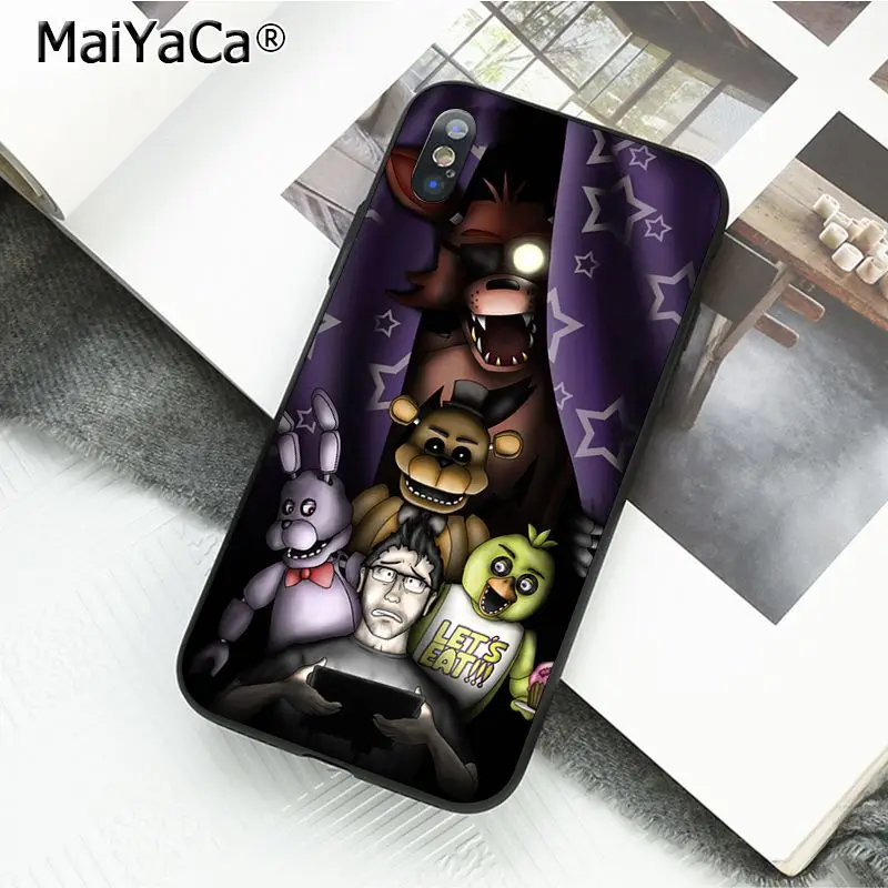 Чехол для телефона MaiYaCa five nights at freddy's fnaf freddy для iphone 11 Pro 11Pro MAX X XS MAX 6 6s 7 7plus 8 8Plus 5 5S SE XR 10