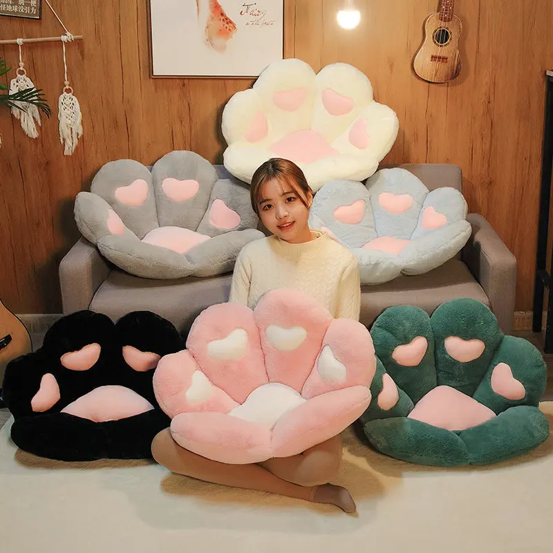 

Kawaii Teddy Bear Claw Plush Toy Soft Stuffed Cloth Chair Seat Pillow Cartoon Cushion Doll Christmas Birthday Gift