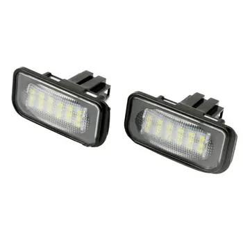 

Rear License Plate Light 1 pair Car Bulb White For Mercedes-Benz W203 4D Sedan
