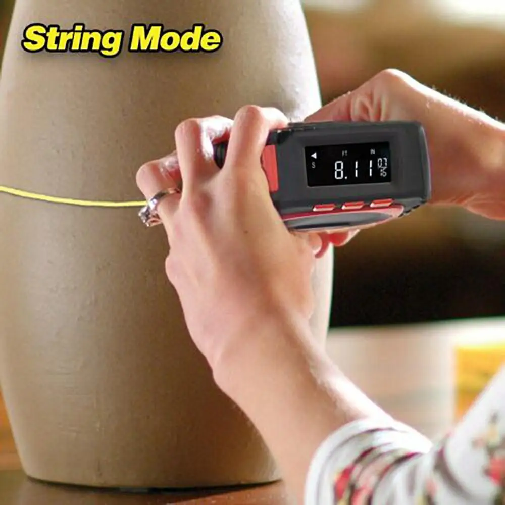 3-in-1 Measureing Tape String Mode Sonic Mode Roller Mode Universal Multifunctional Precise Digital Tape Measure Measuring Tool