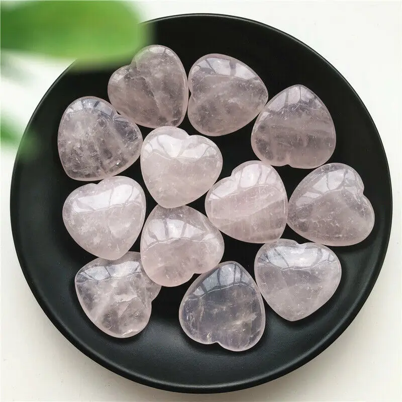 1 шт. натуральный розовый кристалл кварца в форме сердца камни для медитации исцеление подарок чакра натуральные камни и минералы