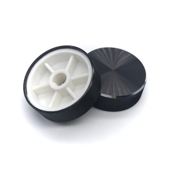 

30* 10MM Aluminium Alloy potentiometer knob cap encoder Volume Control Knob Audio knob for 6 mm roll shaft/D-axis