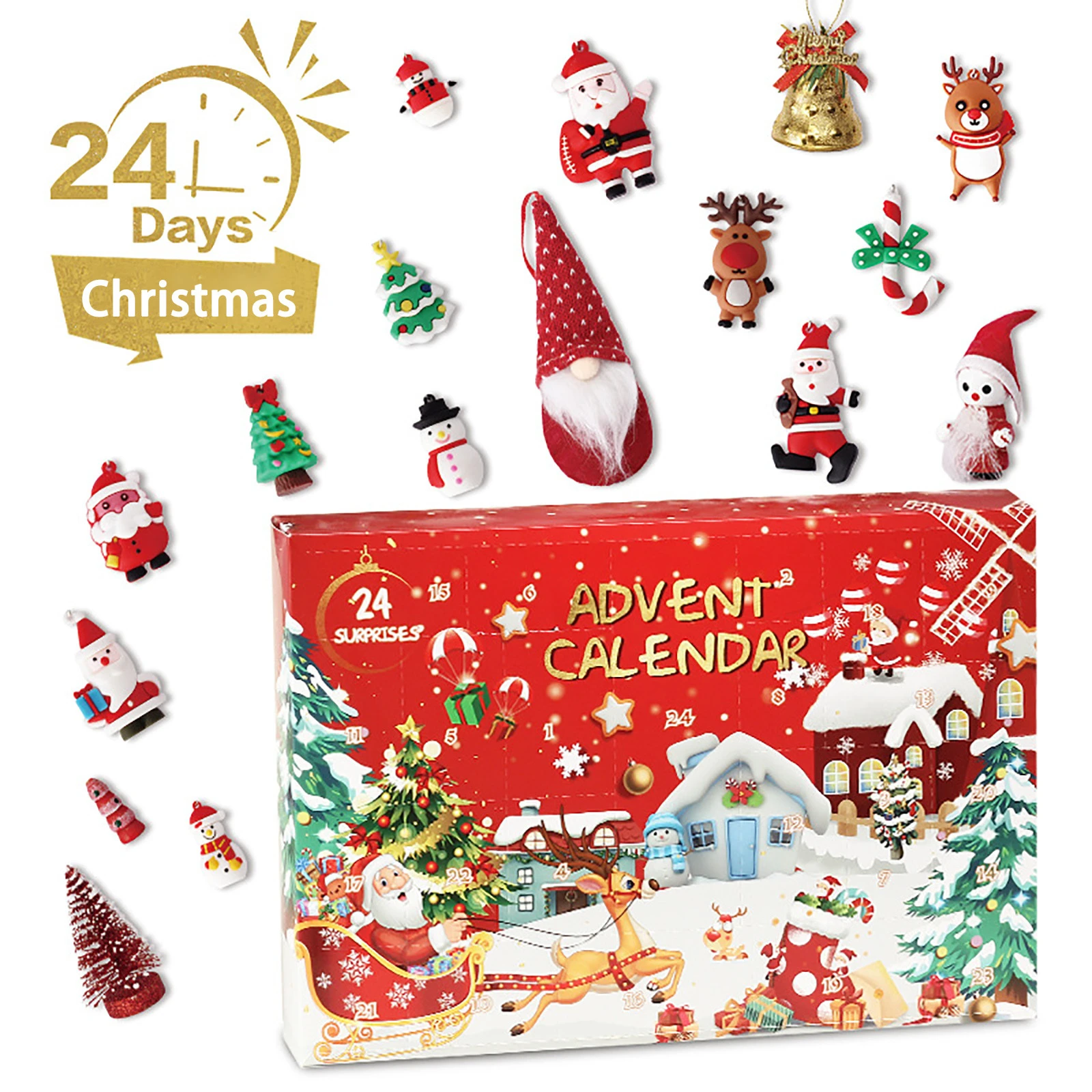 The Christmas Calendar 2022 2022 Christmas Advent Calendar Countdown High Quality Material 24Pcs Anti  Stress Squeeze Toy For Christmas New Year Navida L4|Pendant & Drop  Ornaments| - Aliexpress