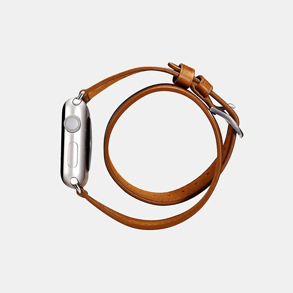Icarer 2020 clássico pulseira de couro genuíno