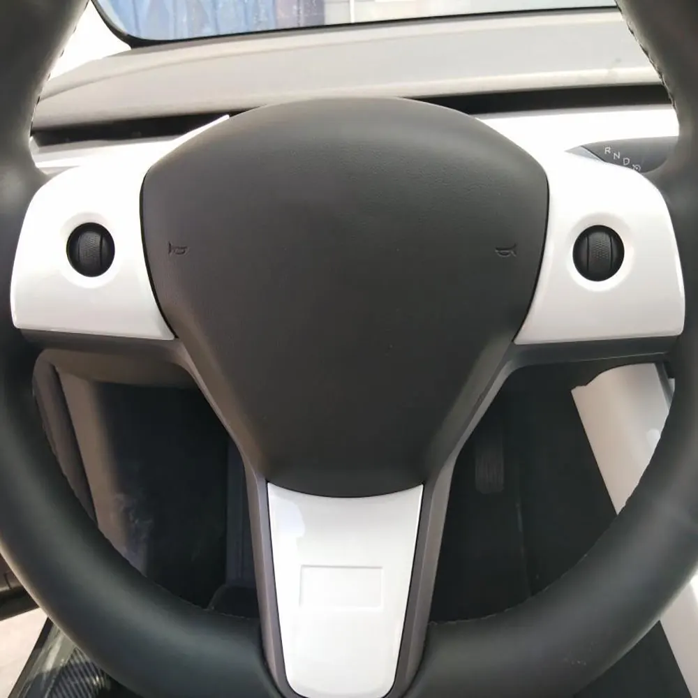 Для Tesla модель 3 Автомобильный руль декоративная рамка патч 3m наклейка 4 цвета