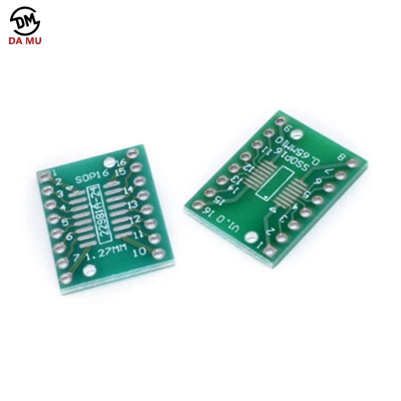 10 шт./лот TSSOP16 SSOP16 SOP-16 SOP16 to DIP16 плата передачи DIP Pin шага адаптера PCB | Электронные
