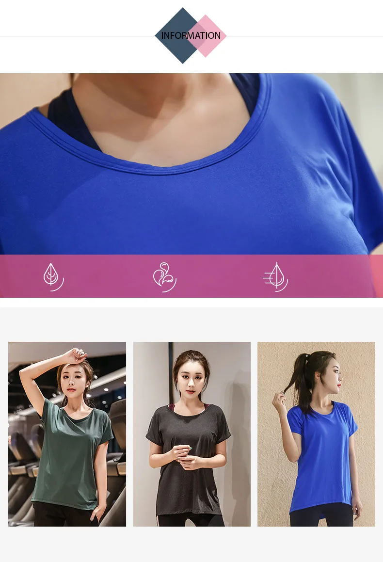 L-XXXXL размера плюс, Спортивная футболка, короткий рукав, открытая спина, футболка для фитнеса, быстросохнущая, для бега, спортзала, топы, рубашка для йоги, женская спортивная одежда
