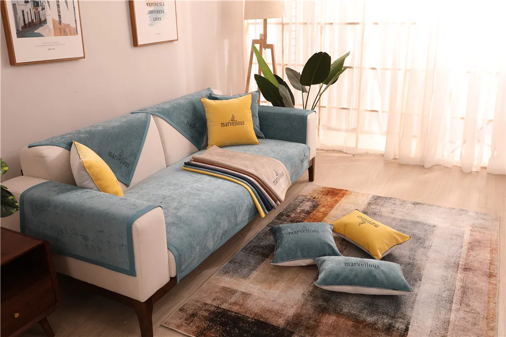 Yaapeet Slipcover Нескользящие эластичные чехлы для диванов хлопок диванная подушка подлокотник диваны полотенце 1/2/3/местный диван Чехлы для гостиной