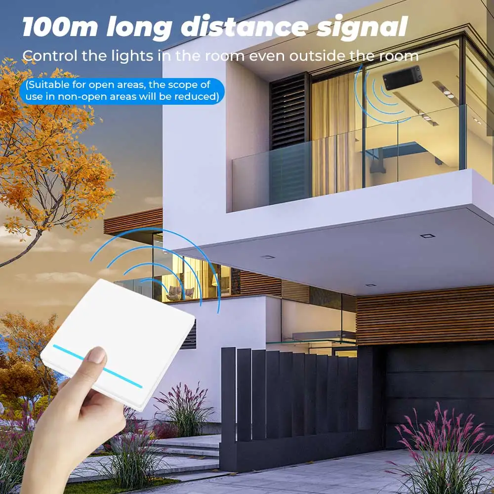 SMATRUL Smart Life APP WiFi кнопочный переключатель светильник RF 433 МГц настенный 110 В 220 DIY