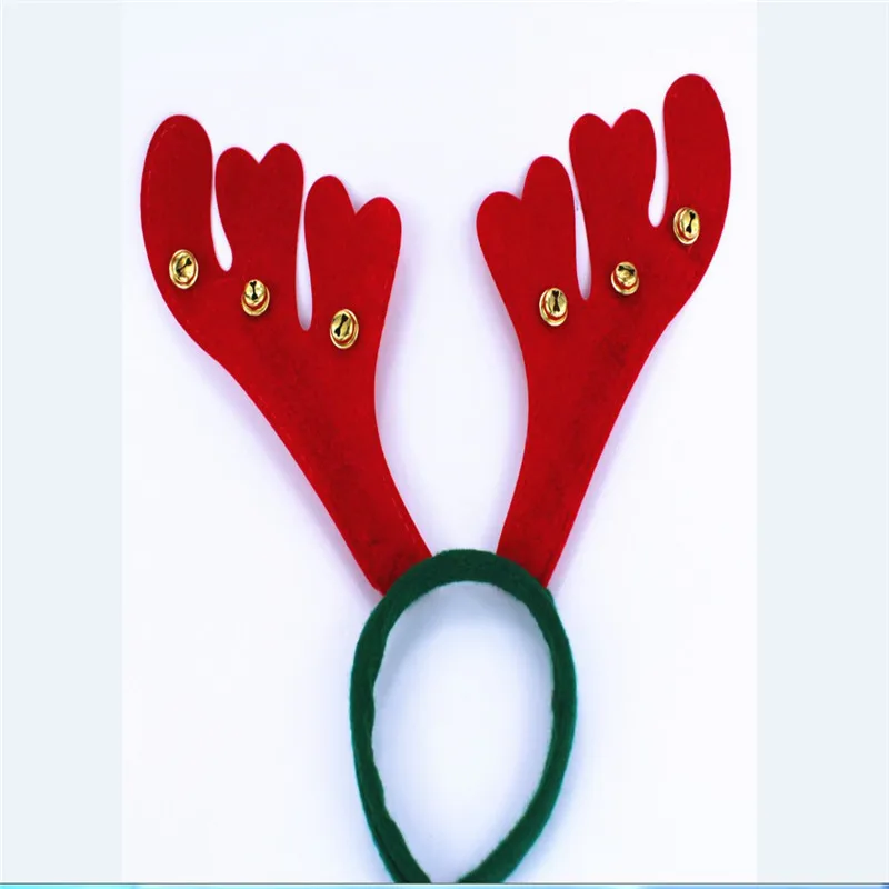 

Christmas Headband Santa Reindeer Holiday Cap Xmas Antler Headwear Hat Deer Horn Gift Costume Party Accessories Kids Hairband