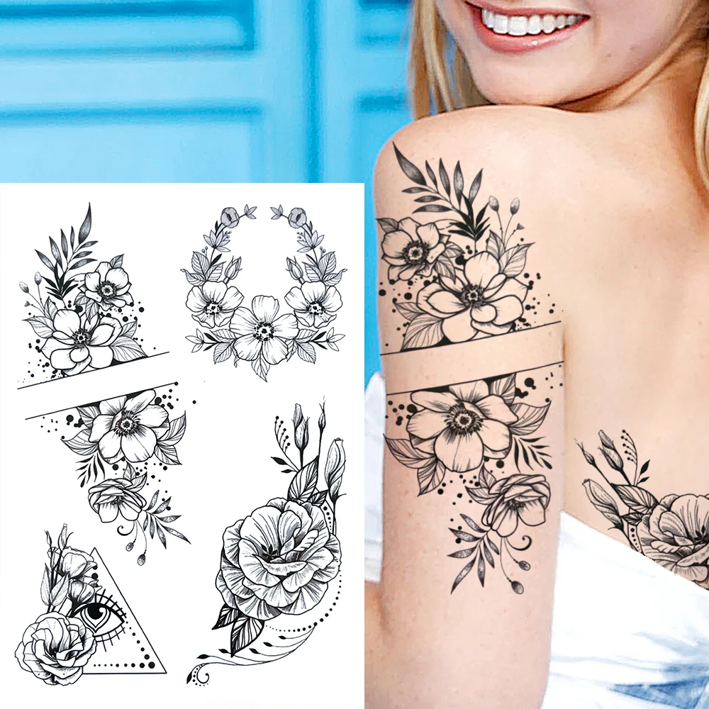 Tatouage Plume Oiseaux Qui S envolent Tatouages Temporaires en Plumes d'Aquarelle pour Homme et Femme Adulte,  Autocollant de Faux Théâtre, Fleur, Colibri, Attrape Rêves | AliExpress