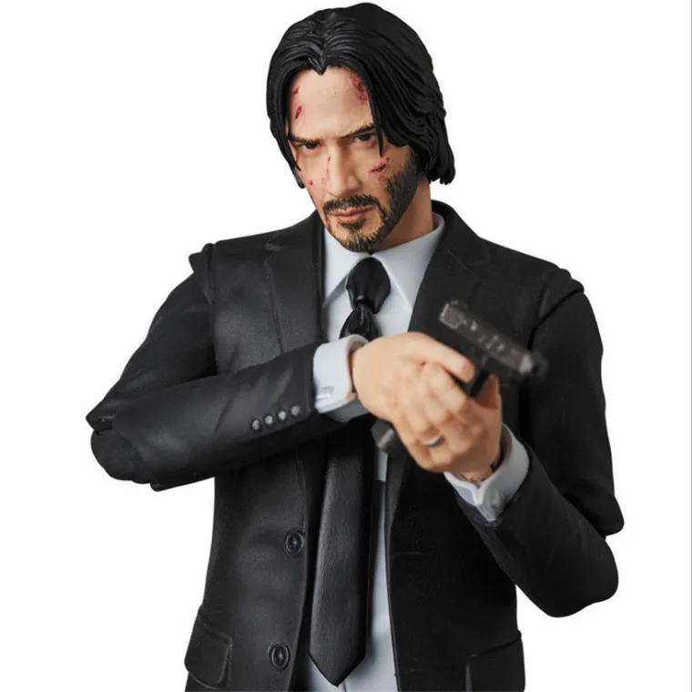 17cm John Wick MAFEX No.070 Chapter 2 Action Figure Collection Statue Boxed Toys