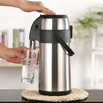 

Home Thermoses Bottle Large Capacity Household Stainless Steel Pressure Type Warm Water Pot Thermal Kettle Bottle For Kitchen A4