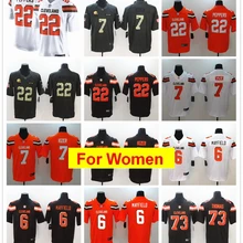 Женские трикотажные изделия Cleveland Jabrill Peppers Baker Mayfield Myles Garrett Josh Gordon Jabrill Peppers Joe Thomas