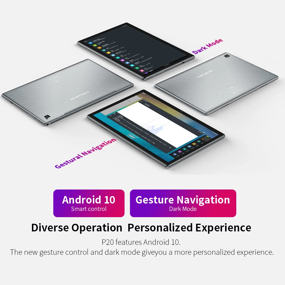 Планшеты Android 10 0 OS Teclast P20 1 дюймов 2 Гб RAM 32 ГБ ROM 1280 × 800 6000 мАч батарея Восьмиядерный