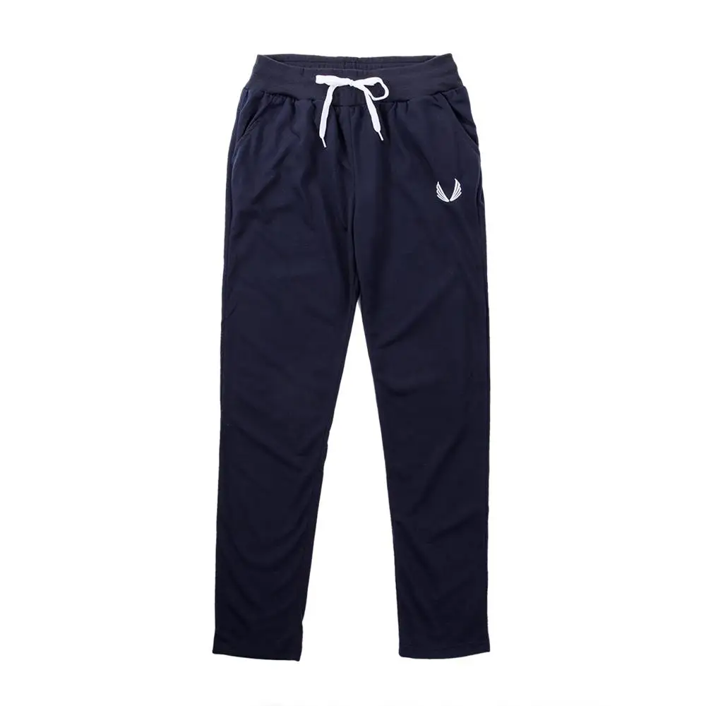 Navy Blue Мужские повседневные спортивные брюки Slim Fit Брюки Штаны для бега тренировочные штаны Фитнес для пробежки тренировки однотонные длинные брюки - Цвет: Navy Blue