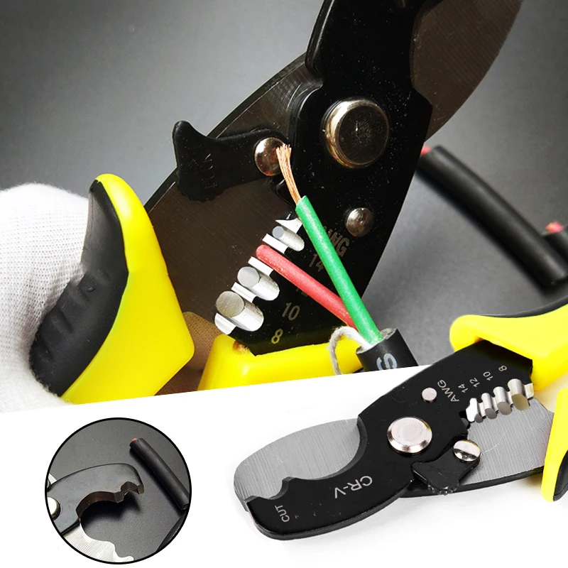 Автоматический кабельный обжимной Стриппер для зачистки инструмент для зачистки проводов кусачки для снятия изоляции регулируемые плоскогубцы резак