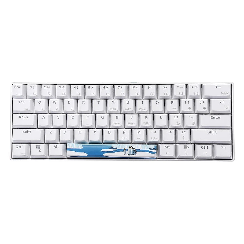 PBT Space Keycaps механическая клавиатура DIY Keycap(6.25U Space Keycap)-Пингвин Айсберг