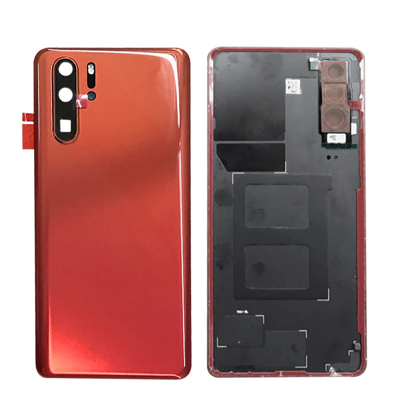 Задний корпус для huawei P30 Pro, задняя крышка, стеклянная батарея с объективом камеры, Замена для huawei P30, задняя крышка батареи