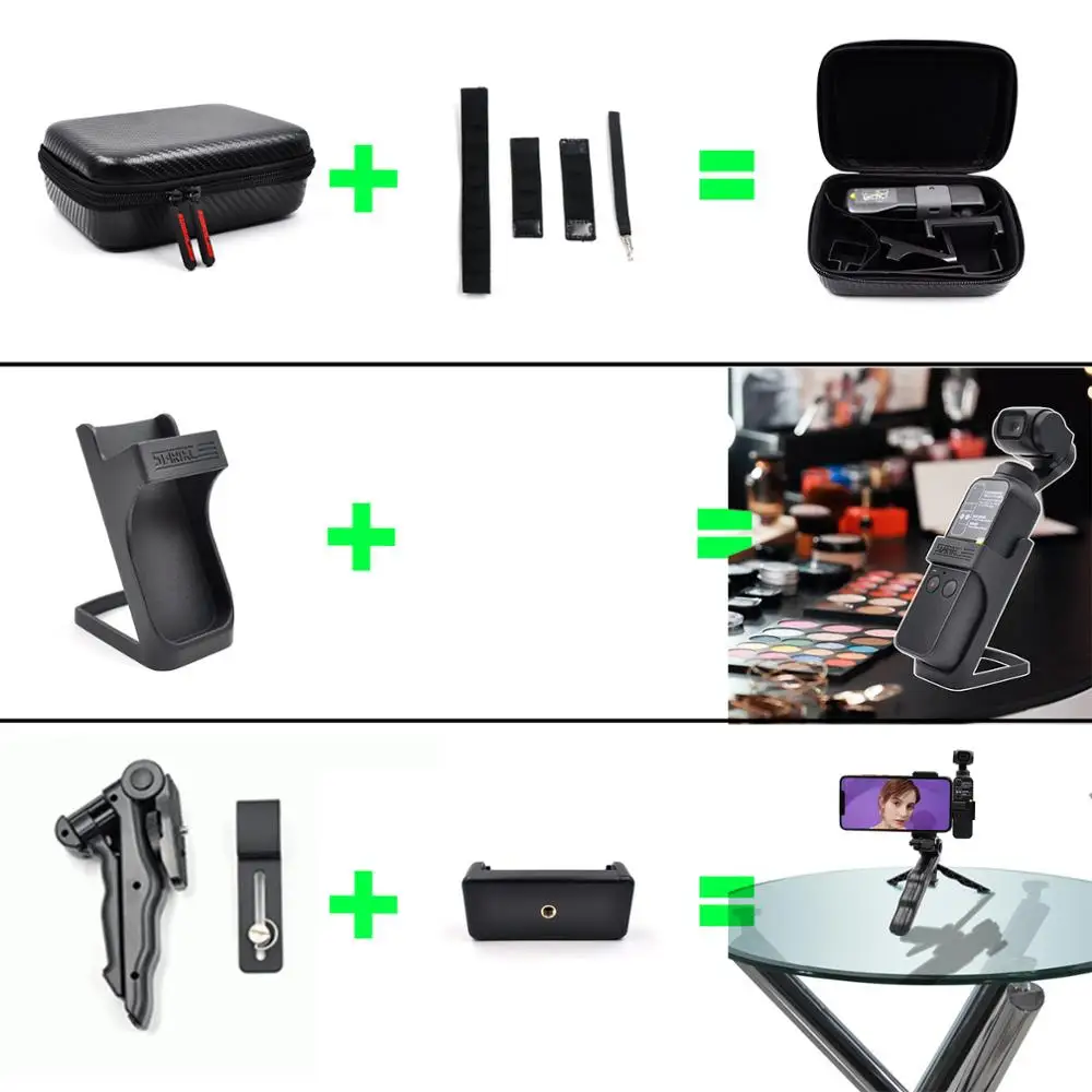 STARTRC Gimbal camera OSMO Карманный расширительный набор аксессуаров 21 в 1 ручной экшн-крепления для фотоаппаратов Запчасти для DJI OSMO Pocket