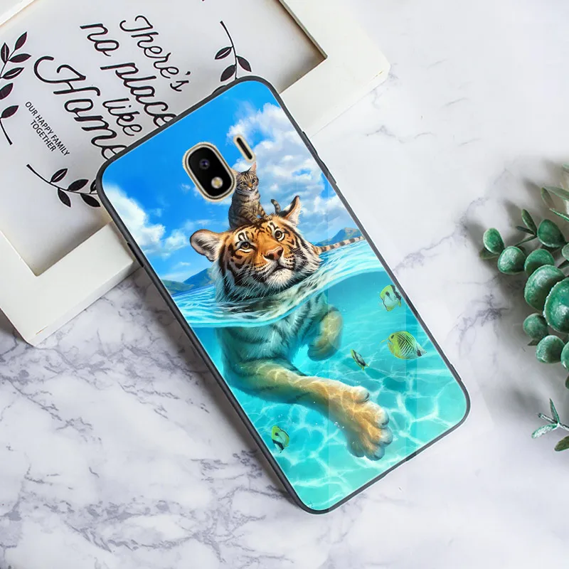 Для samsung J6 чехол для бампер samsung Galaxy J4 Plus задняя крышка J3 J5 J7 ЕС чехол черного цвета из ТПУ и твердого пластика J1 чехол для телефона